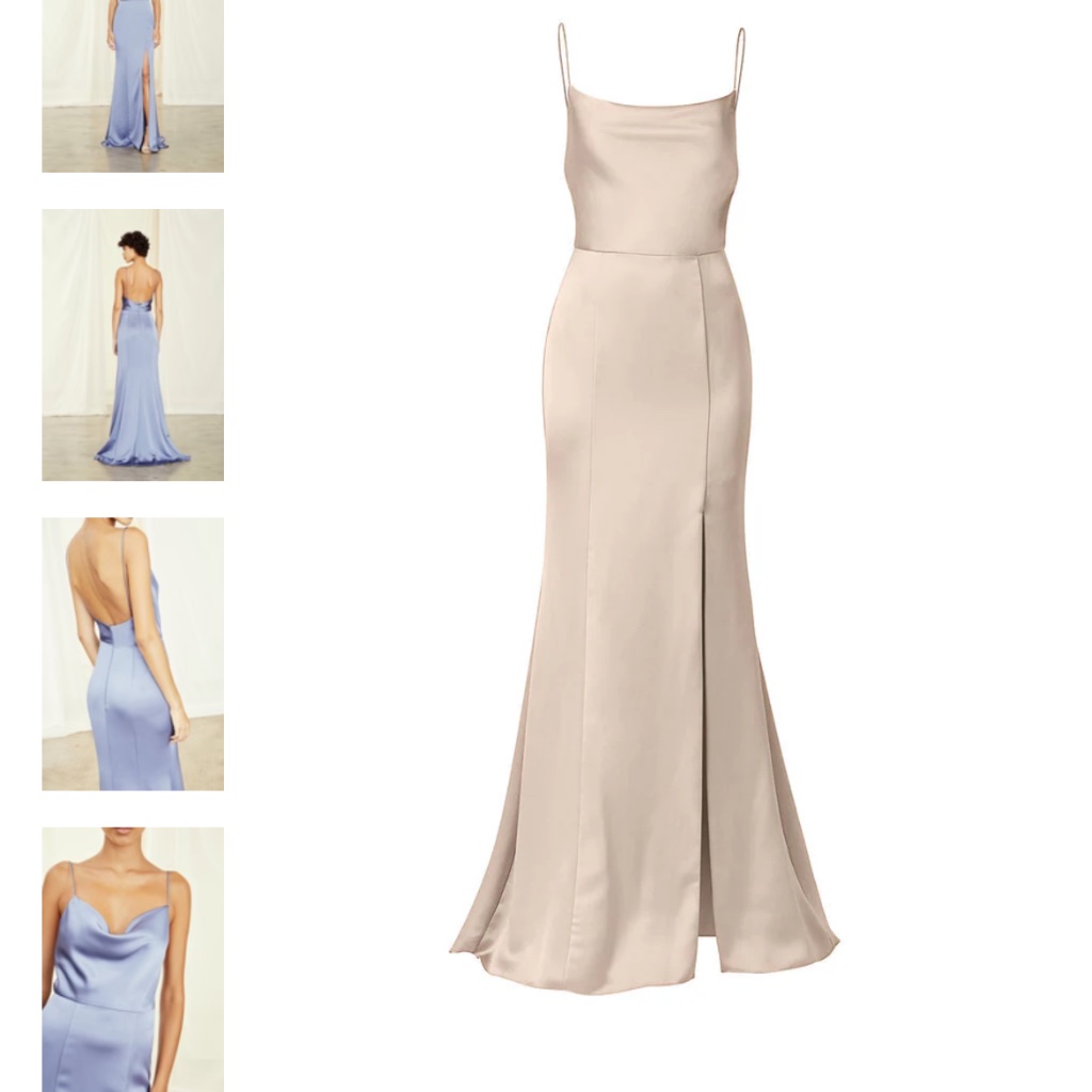 Amsale Unaltered Chloe Bridesmaid Dress